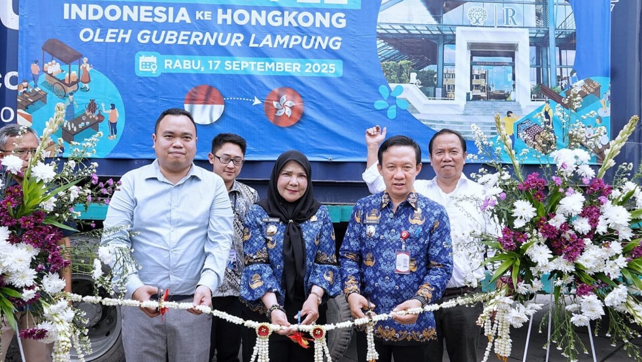 pelepasan ekspor kopi bubuk robusta Lampung oleh El’s Coffee